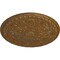 Ekena Millwork Raymond Ceiling Medallion (Fits Canopies up to 5 3/8"), 18"OD x 1 1/4"P, Smokey Topaz Crackle CM18RA2STC - alternate 4